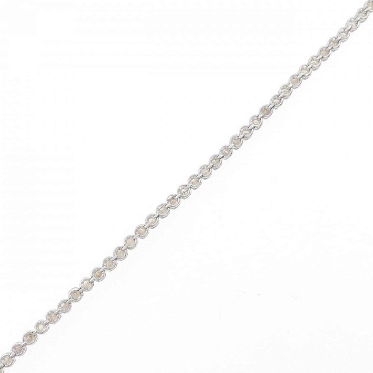 K18WG ダイヤモンド ブレスレット 1.04CT