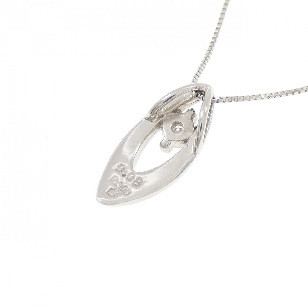 PT900/PT850 ダイヤモンド ネックレス 0.08CT