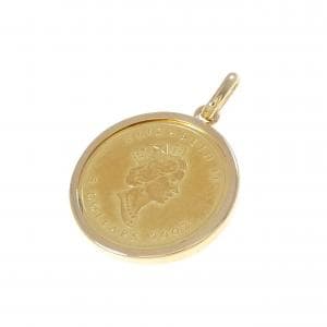 K18YG(枠) コイン ペンダント