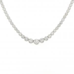 K18WG ダイヤモンド ネックレス 5.00CT