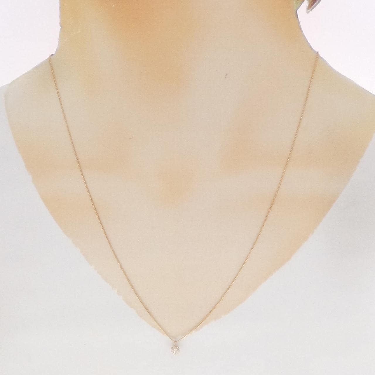 K18PG ダイヤモンド ネックレス 0.20CT