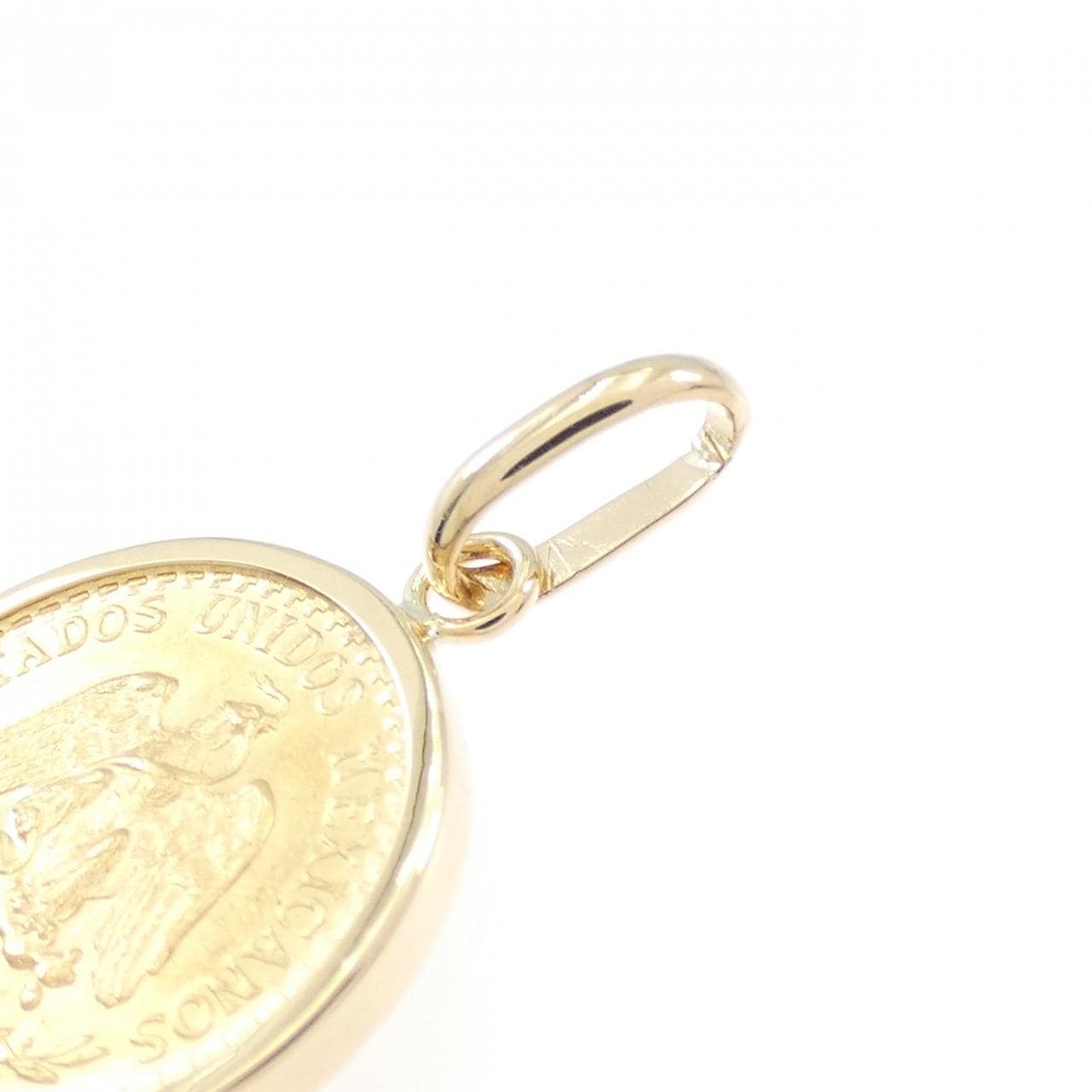 K18YG(枠) コイン ペンダント