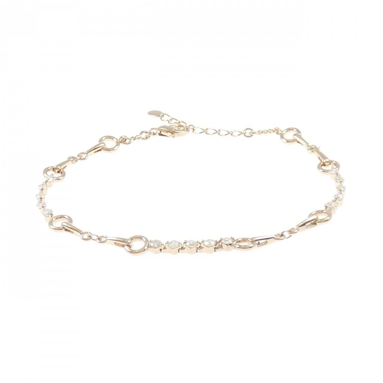 K18PG ダイヤモンド ブレスレット 0.60CT