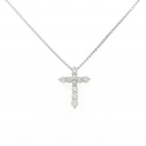 PT900/PT850 クロス ダイヤモンド ネックレス 0.50CT
