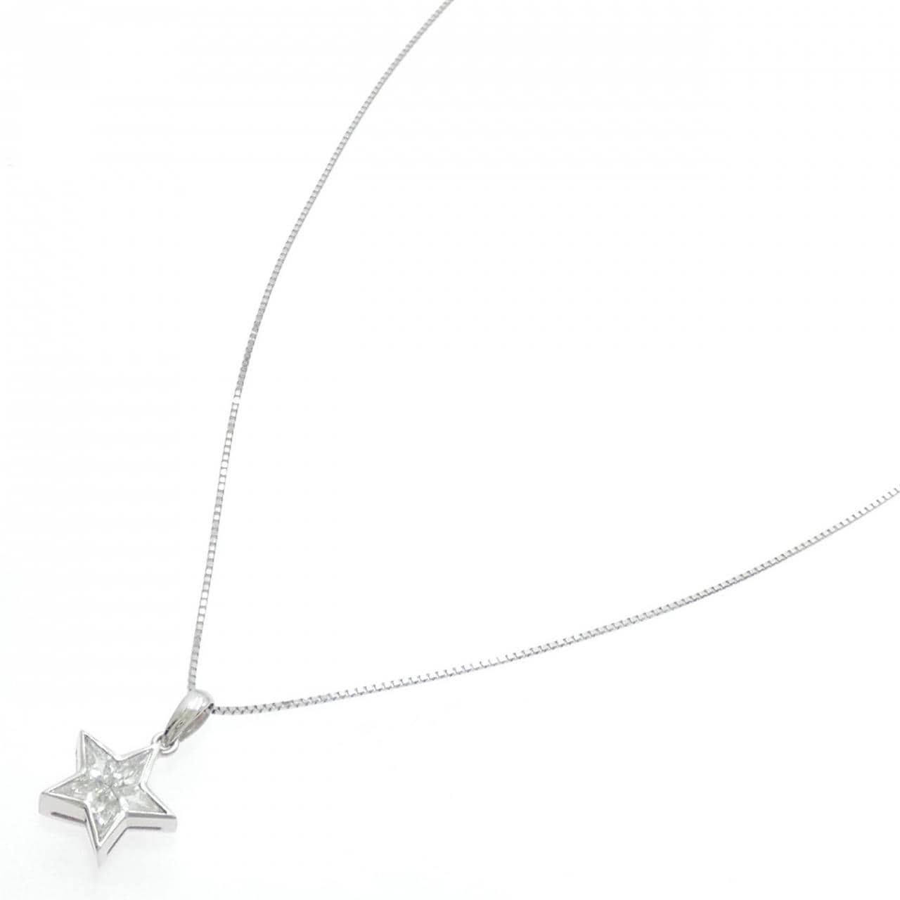 PT900/PT850 スター ダイヤモンド ネックレス 0.41CT