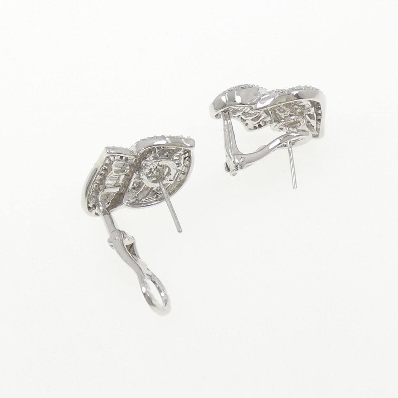 K18WG ダイヤモンド ピアス 2.01CT