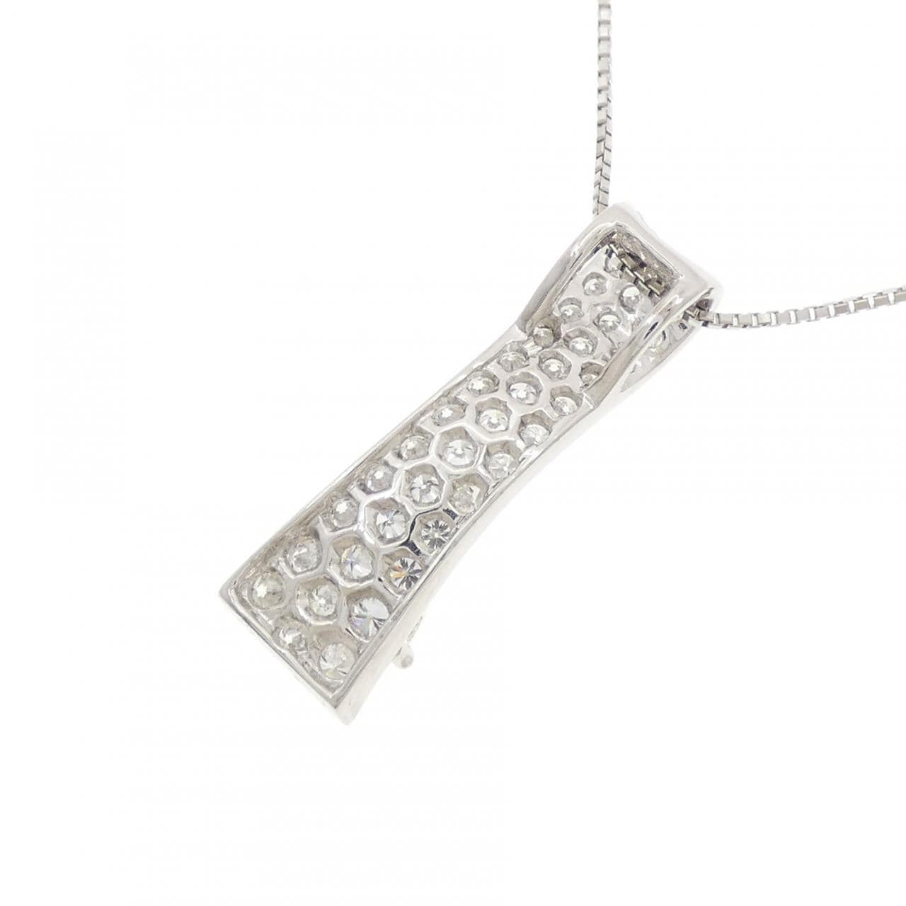 PT900/PT850 パヴェ ダイヤモンド ネックレス 1.063CT