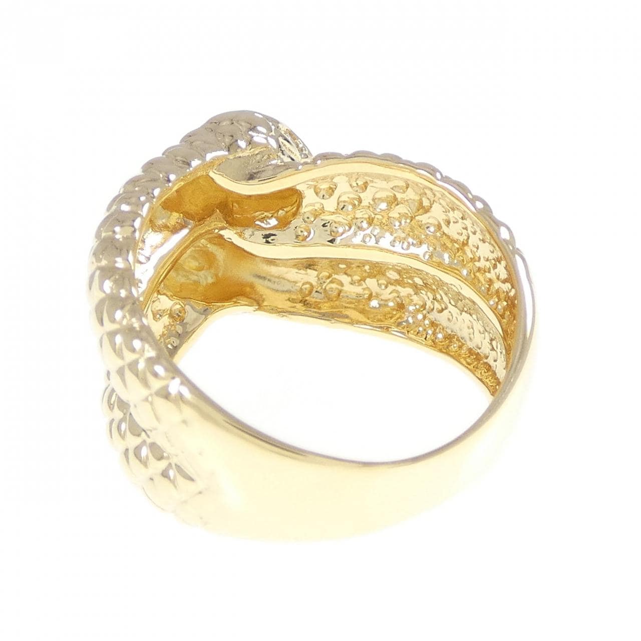 K18YG スネーク ダイヤモンド リング 0.02CT