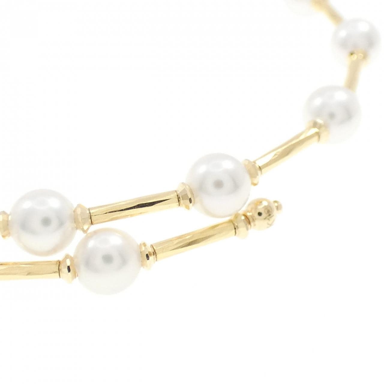 K18YG アコヤパール バングル