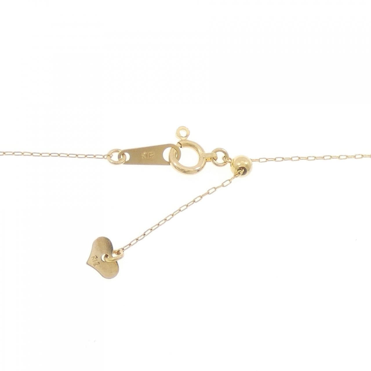 K18YG Solitaire Diamond Necklace 0.20CT