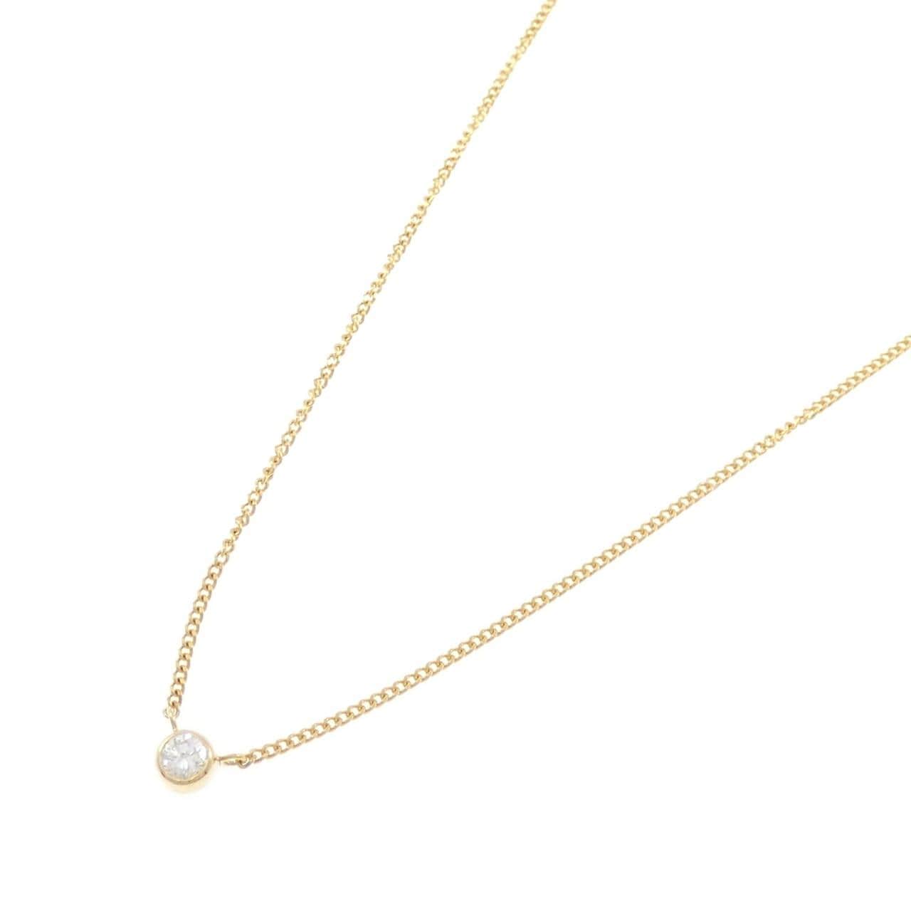 K18YG ダイヤモンド ネックレス 0.15CT