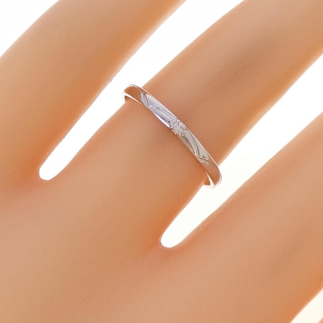 K10WG ダイヤモンド リング 0.01CT