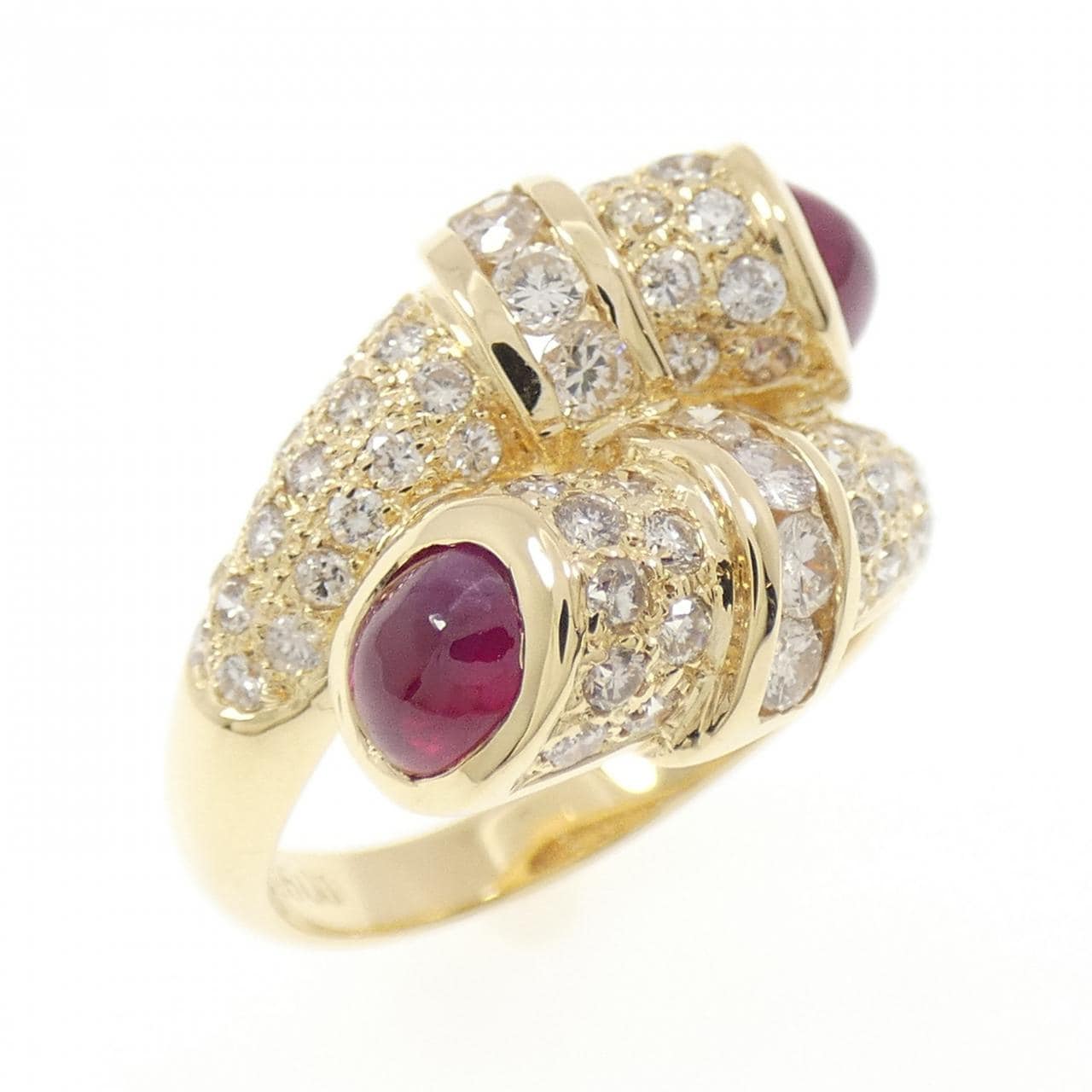 K18YG ルビー リング 1.18CT