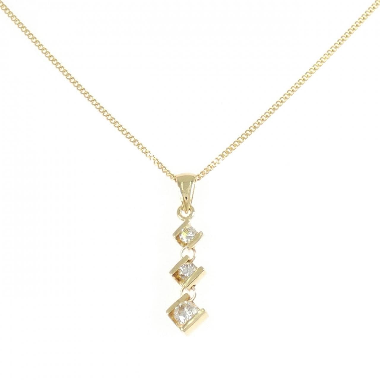 K18YG ダイヤモンド ネックレス 0.3CT