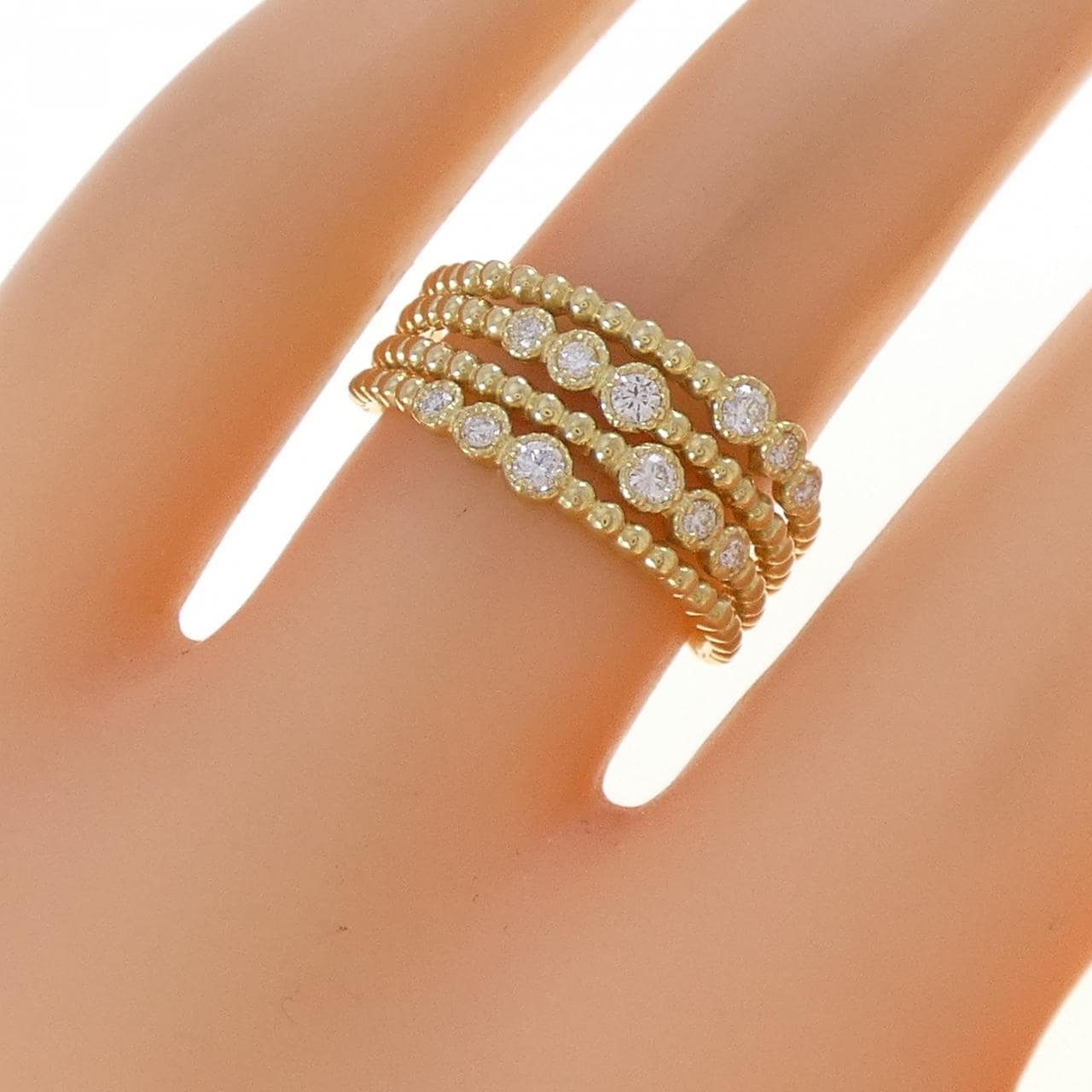 K18YG ダイヤモンド リング 0.20CT