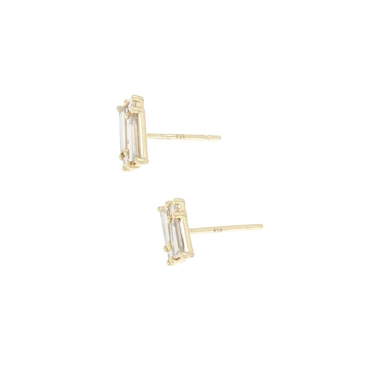 [BRAND NEW] K18YG Diamond Earrings 0.68CT