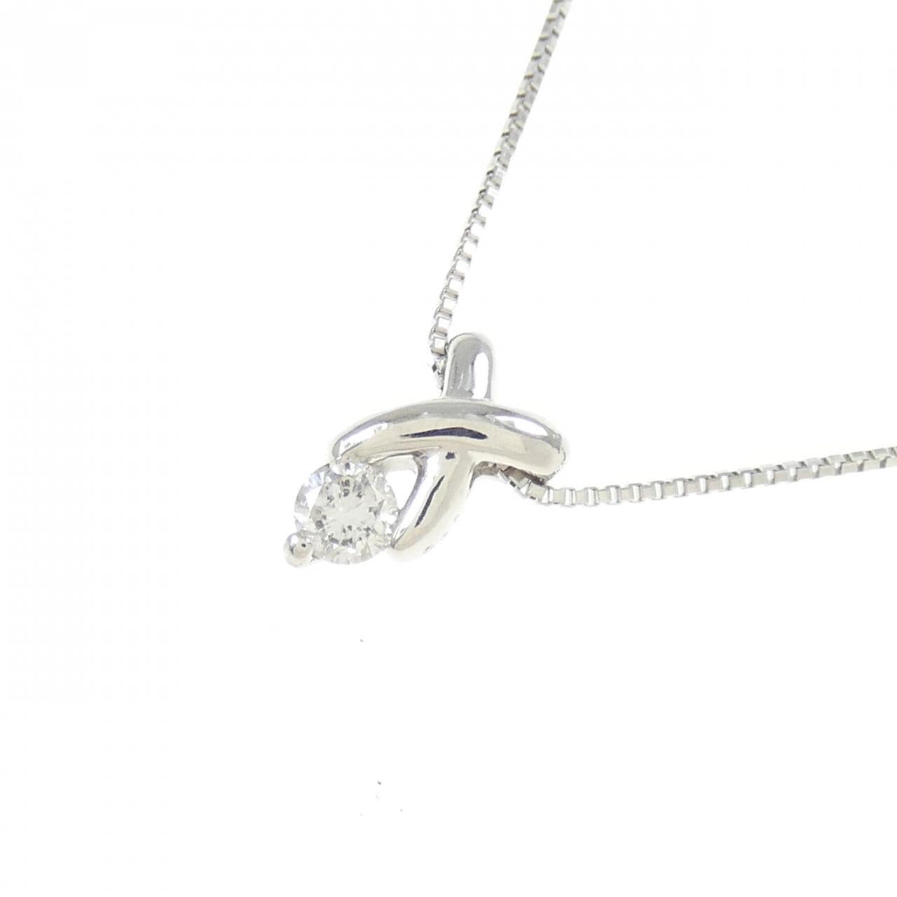 PT900/PT850 ダイヤモンド ネックレス 0.08CT