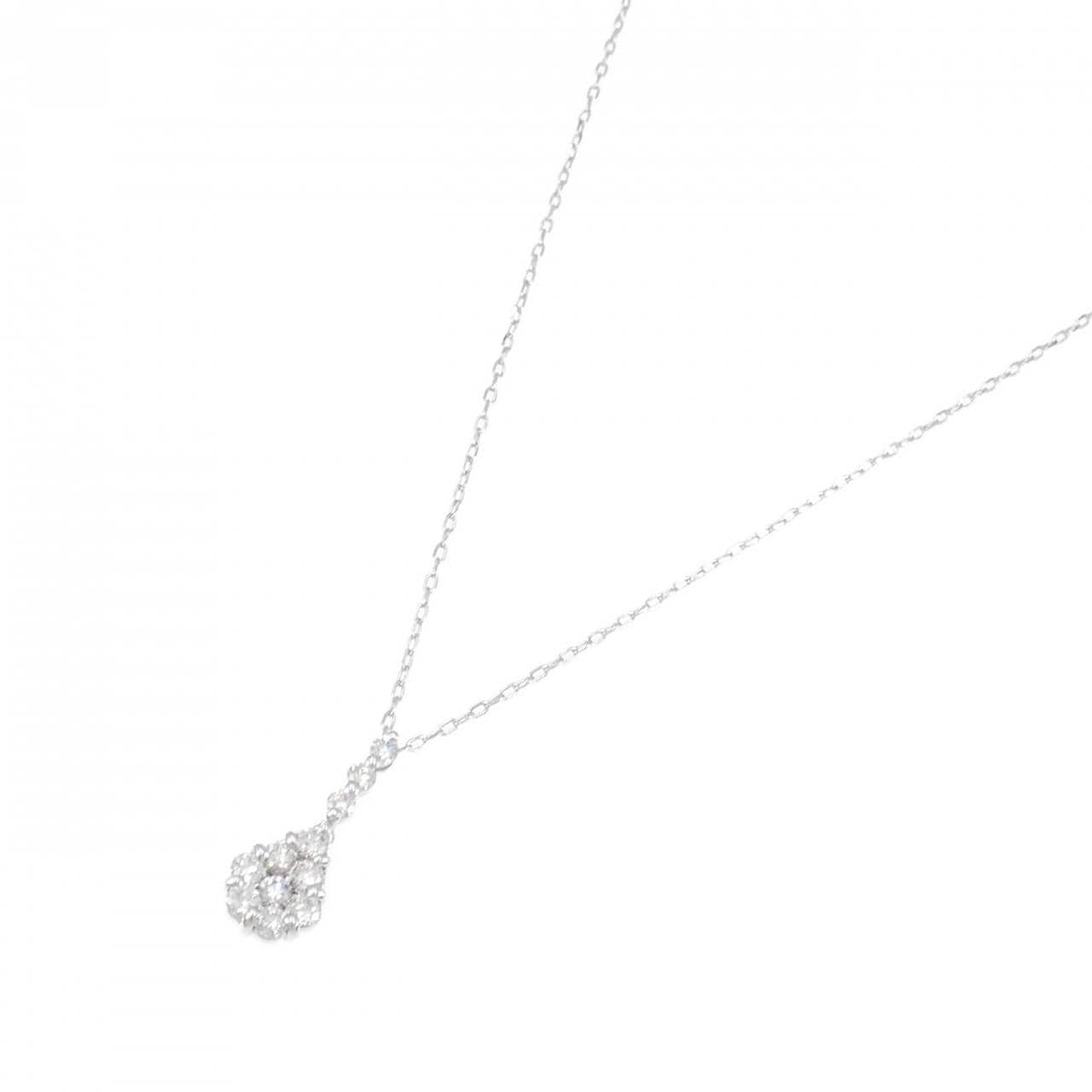 K18WG ダイヤモンド ネックレス 0.50CT