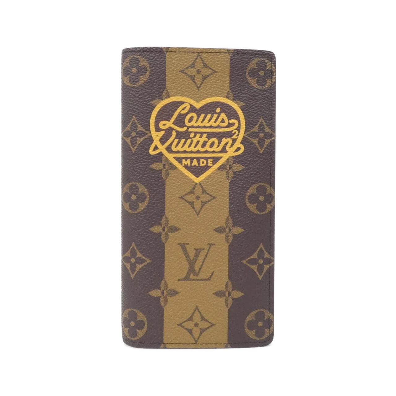 ルイヴィトン モノグラム ストライプ(LVスクエアード) ポルトフォイユ ブラザ M81008 財布