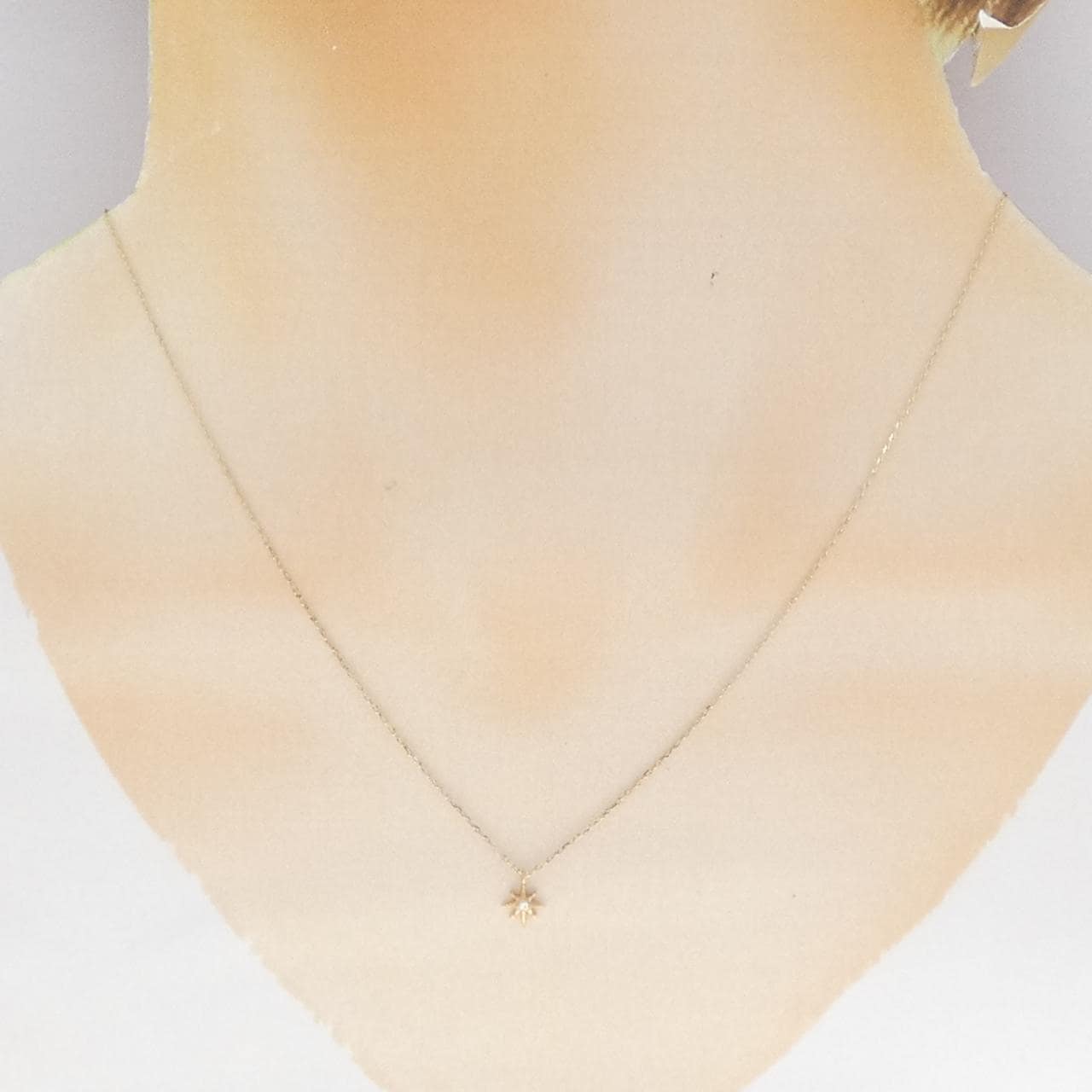 K10YG ダイヤモンド ネックレス 0.006CT