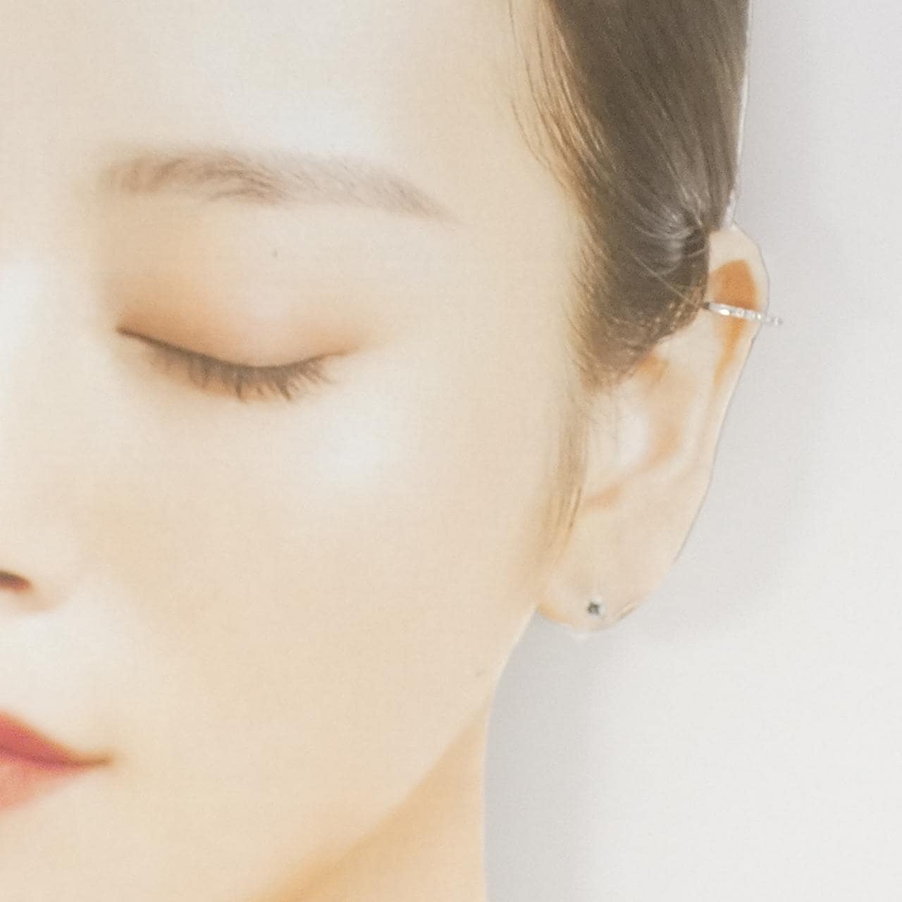 K10WG ダイヤモンド イヤーカフ 片耳