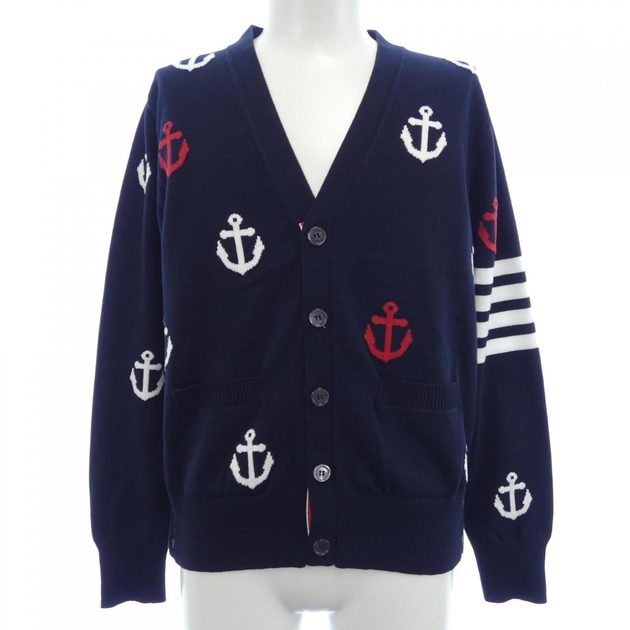 トムブラウン THOM BROWNE MKC467A-Y3007 カーディガン