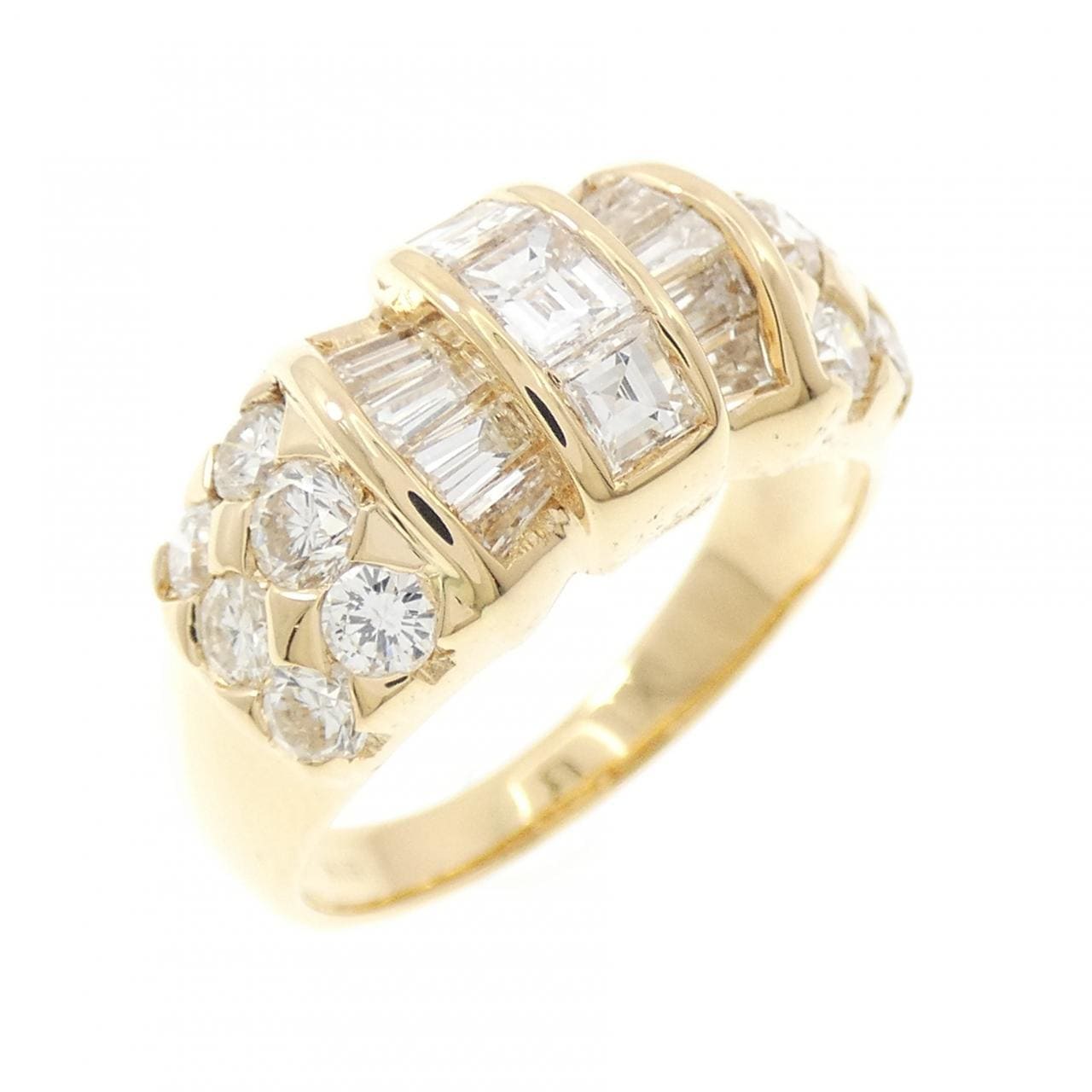K18YG ダイヤモンド リング 1.74CT