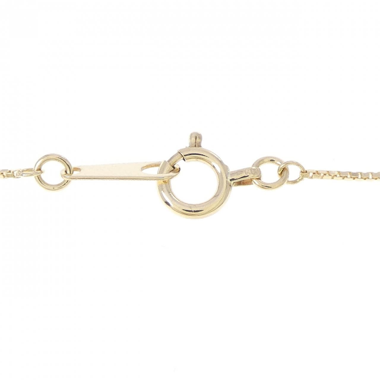 K10YG イニシャルA ダイヤモンド ネックレス 0.06CT