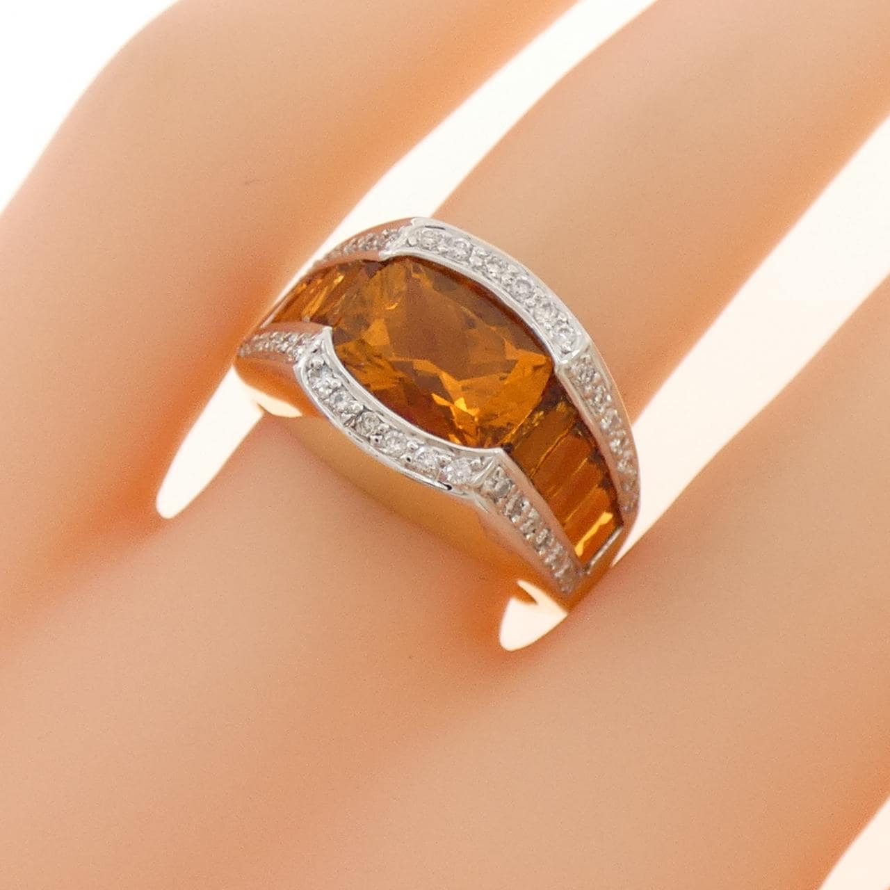 ポンテヴェキオ シトリン リング 2.89CT