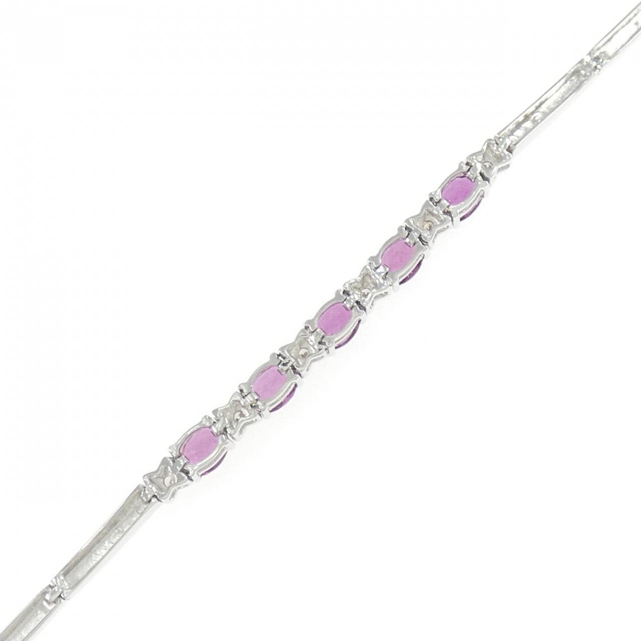 K18WG ガーネット ブレスレット 1.16CT