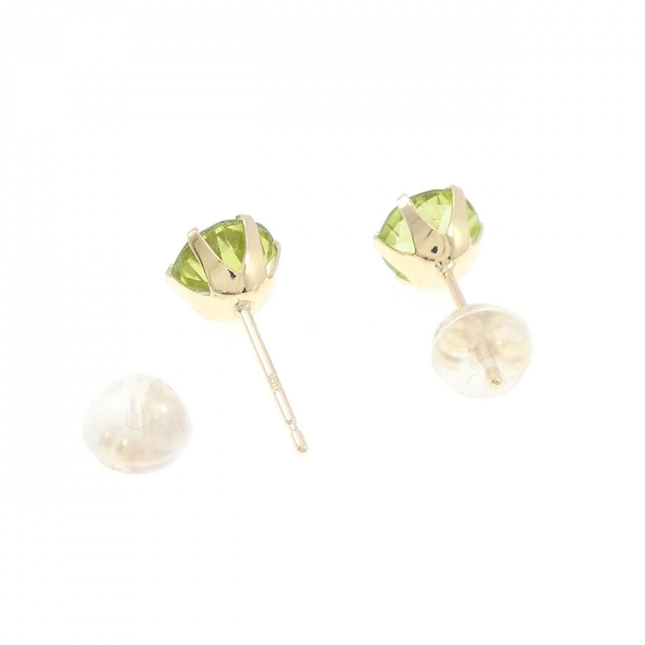 【新品】K18YG ペリドット ピアス