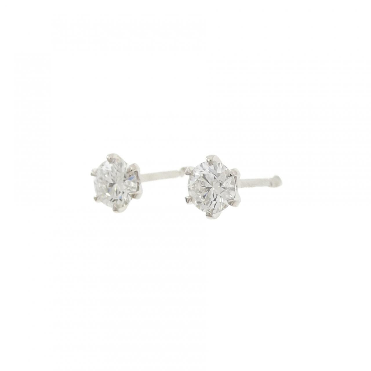 【リメイク】PT900/ST ダイヤモンド ピアス 0.261CT 0.266CT E VS1 3EXT-EXT