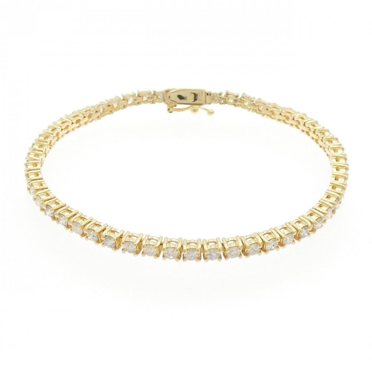 K18YG ダイヤモンド ブレスレット 3.00CT