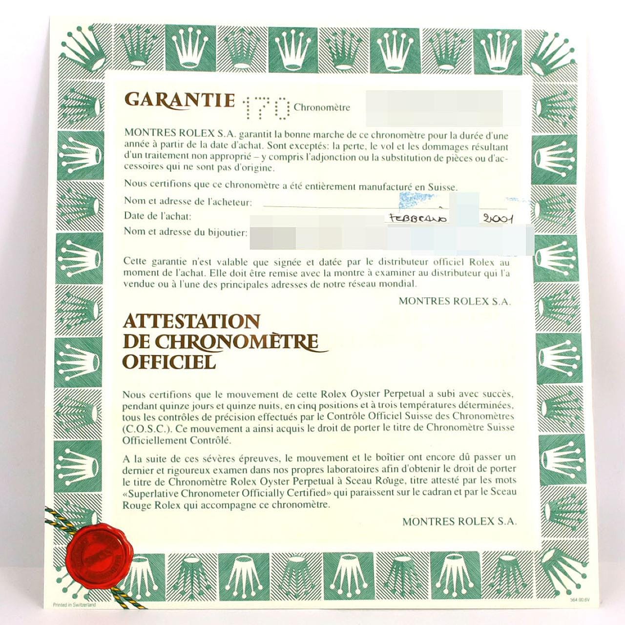 ロレックス オイスターパーペチュアルデイト 79240･5 SS 自動巻 P番