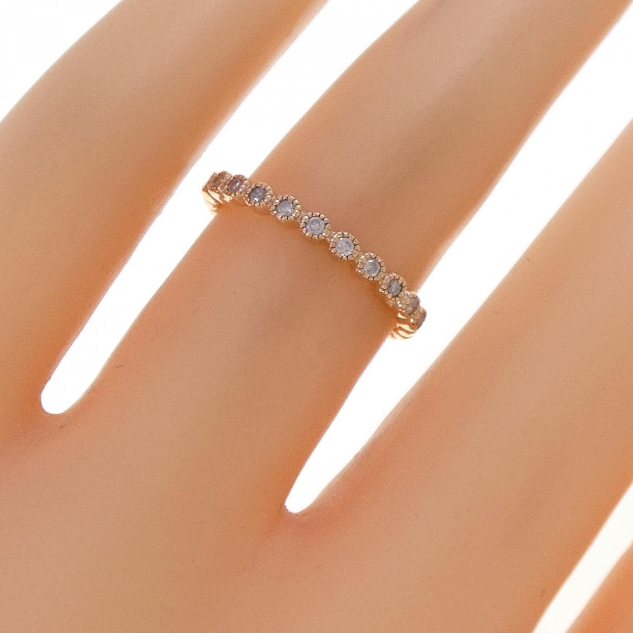 アガット ダイヤモンド リング 0.09CT