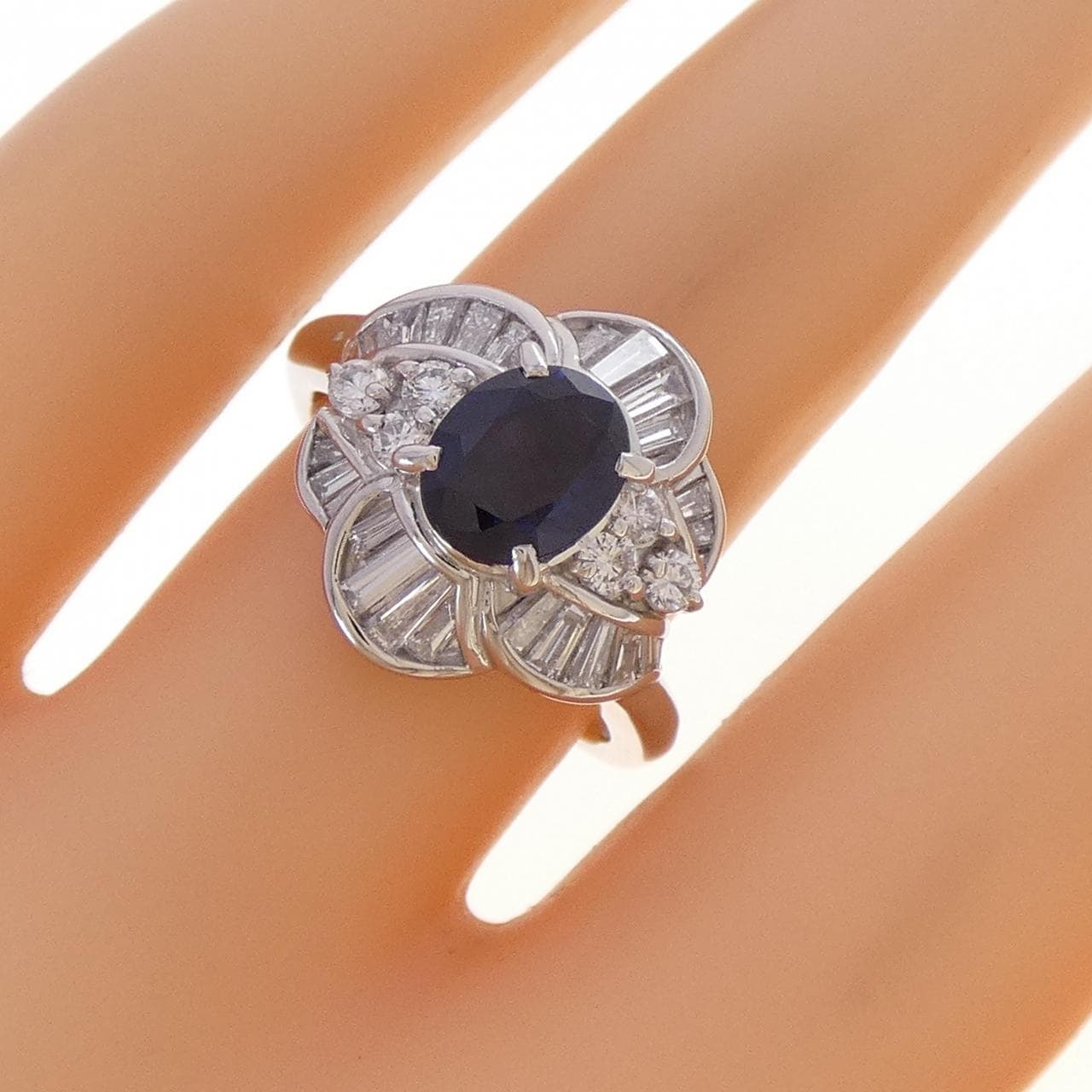 PT900 サファイヤ リング 1.25CT