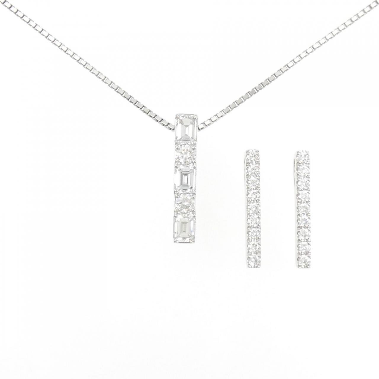 PT 2WAY ダイヤモンド ネックレス 1.36CT