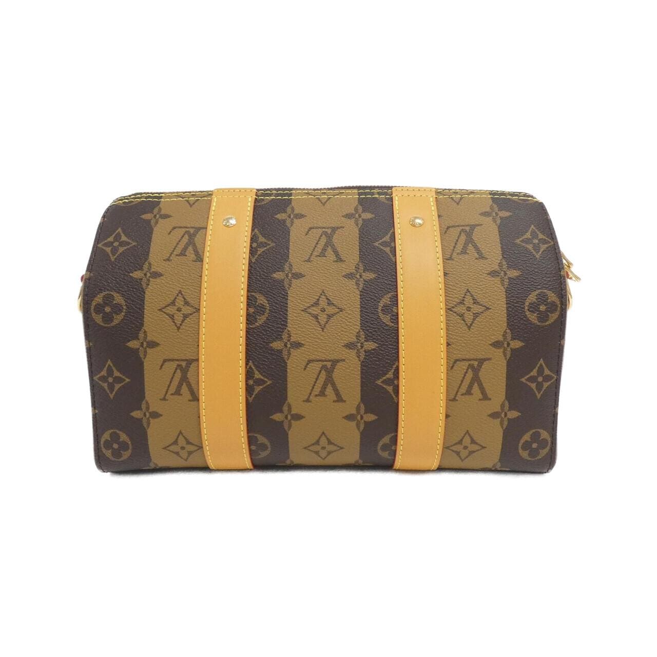 LOUIS VUITTON Monogram條紋（LV Squared）City Keepall M45963 波士頓包