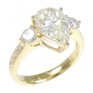 [Remake] K18YG Diamond Ring 2.074CT VLY SI1 Pear Shape