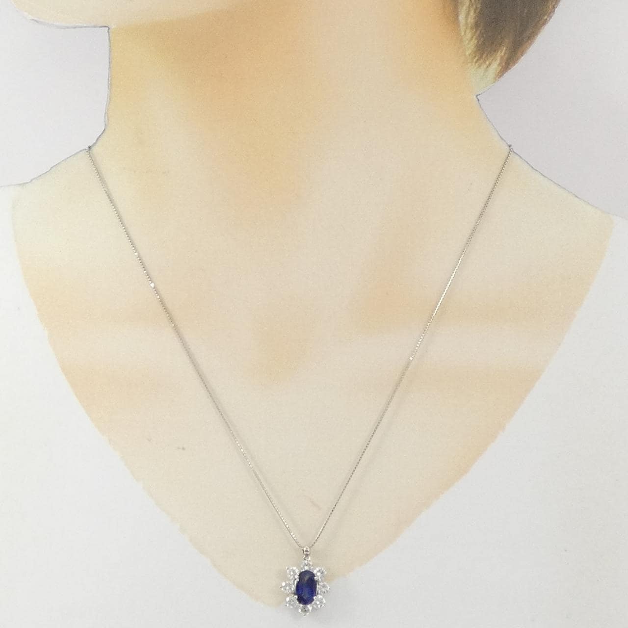 PT900/PT850 サファイヤ ネックレス 1.48CT