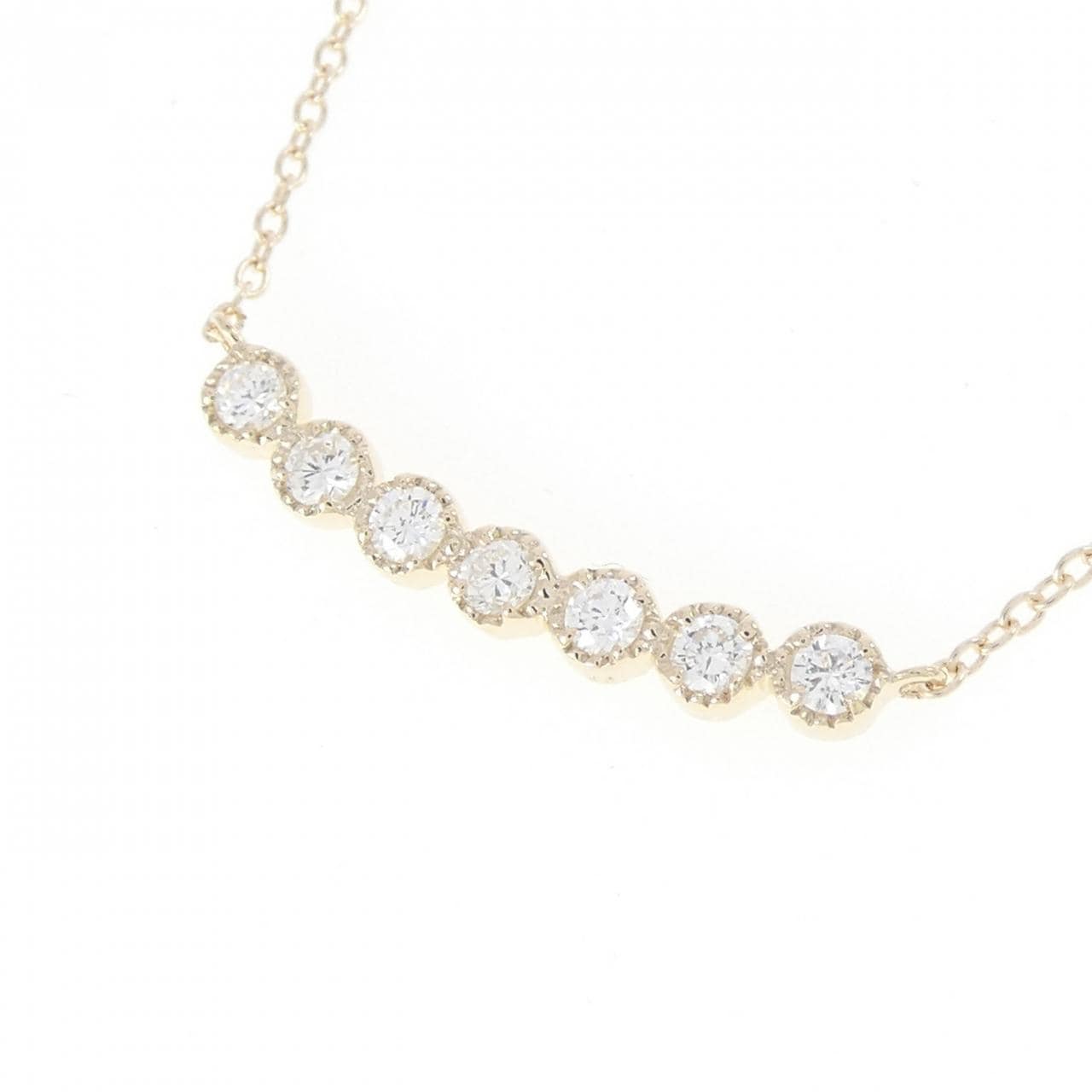 【リメイク】K10YG ダイヤモンド ネックレス 0.20CT
