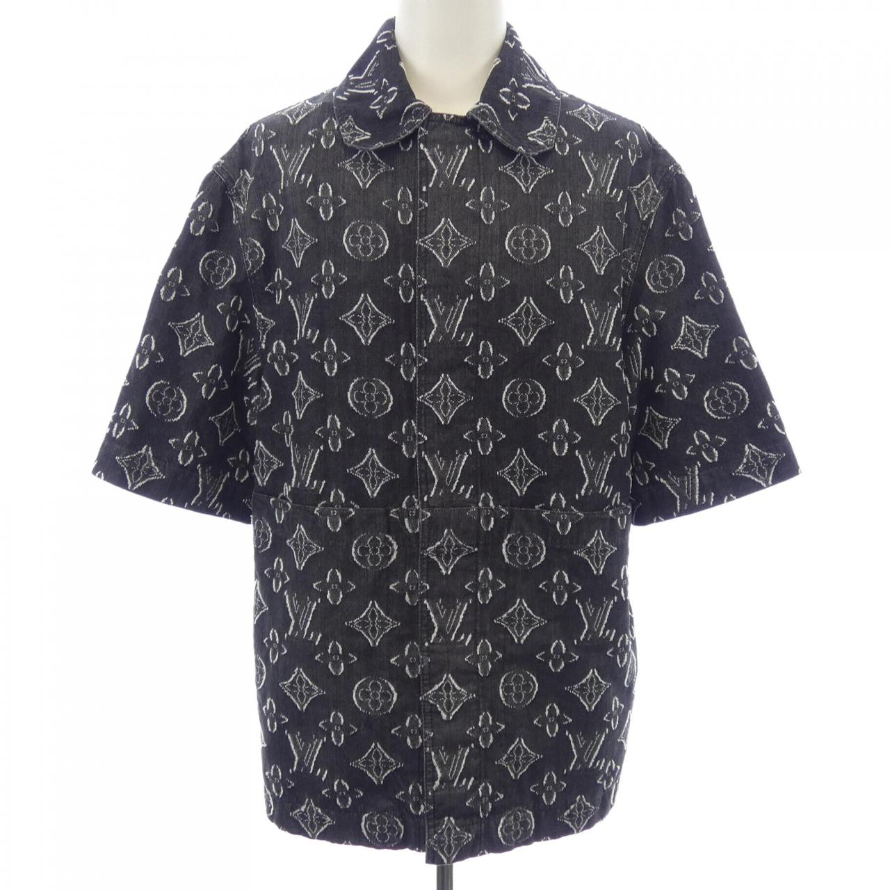 ルイヴィトン LOUIS VUITTON モノグラムショートスリーブシャンブレーシャツ HPS73WARS S／Sシャツ