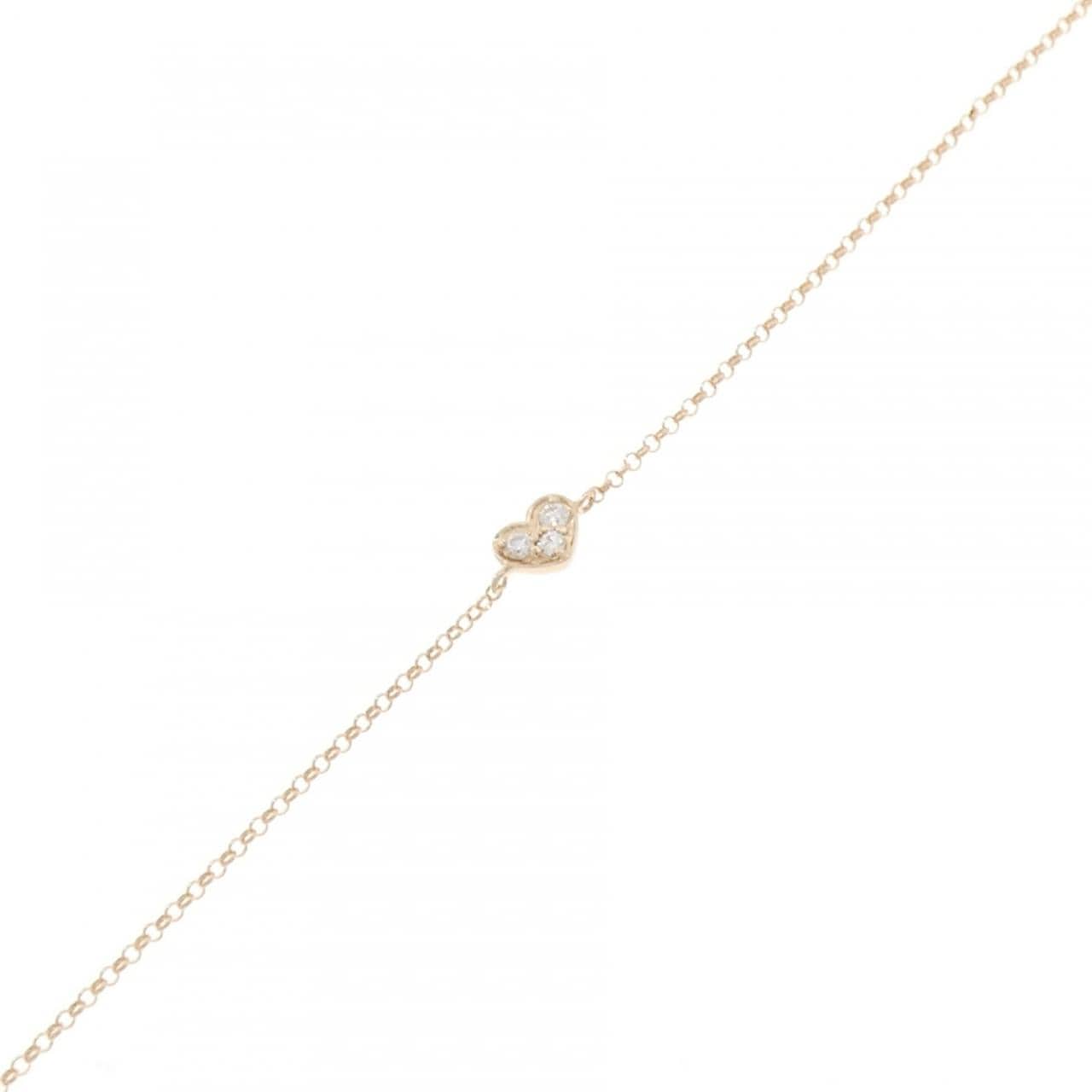 ポンテヴェキオ ハート ダイヤモンド ブレスレット 0.04CT