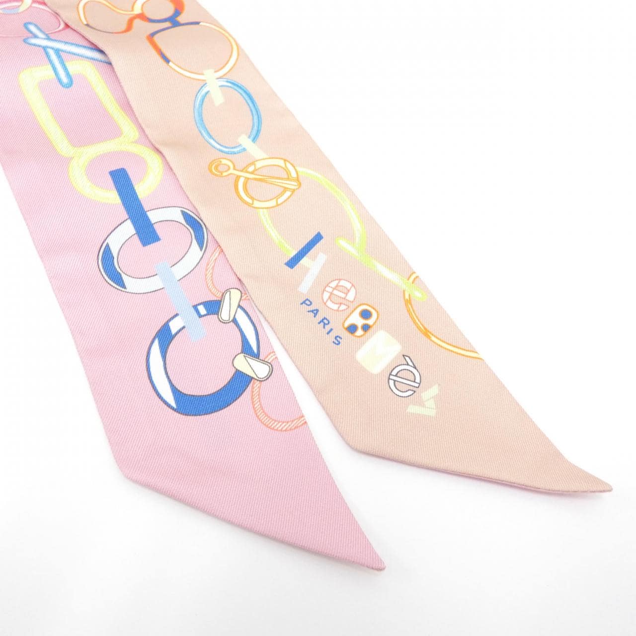 [Unused items] HERMES DO RE BOUCLES Twilly 063951S Scarf