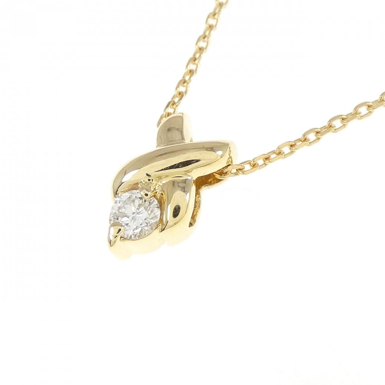 K18YG ダイヤモンド ネックレス 0.09CT