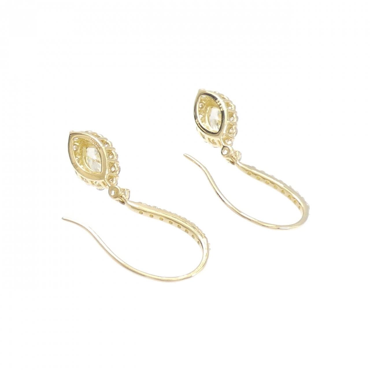 【新品】K18YG ダイヤモンド ピアス 1.00CT
