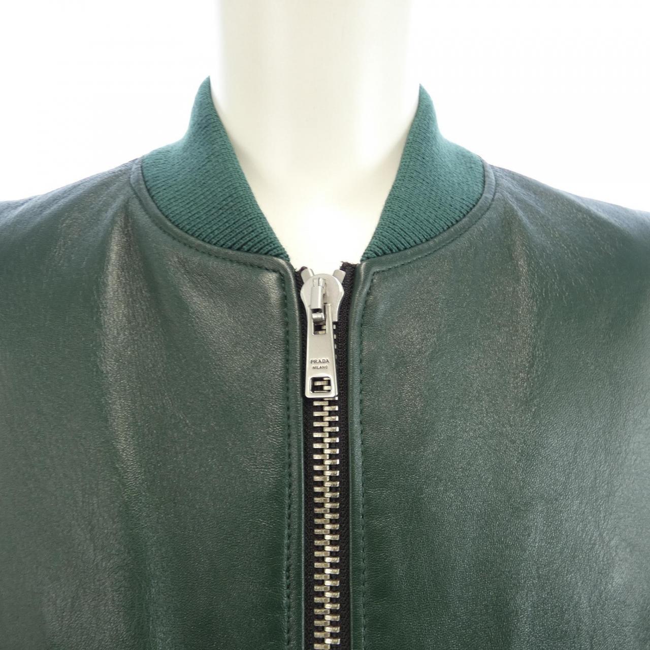 プラダ PRADA トライアングルロゴ UPW399 1SNT レザージャケット