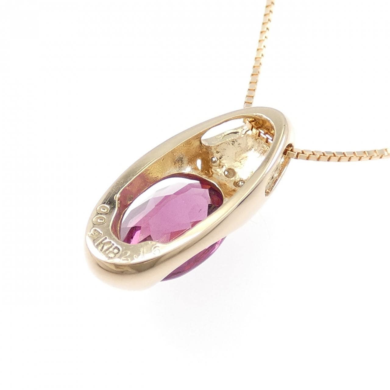 K18PG ガーネット ネックレス 2.16CT