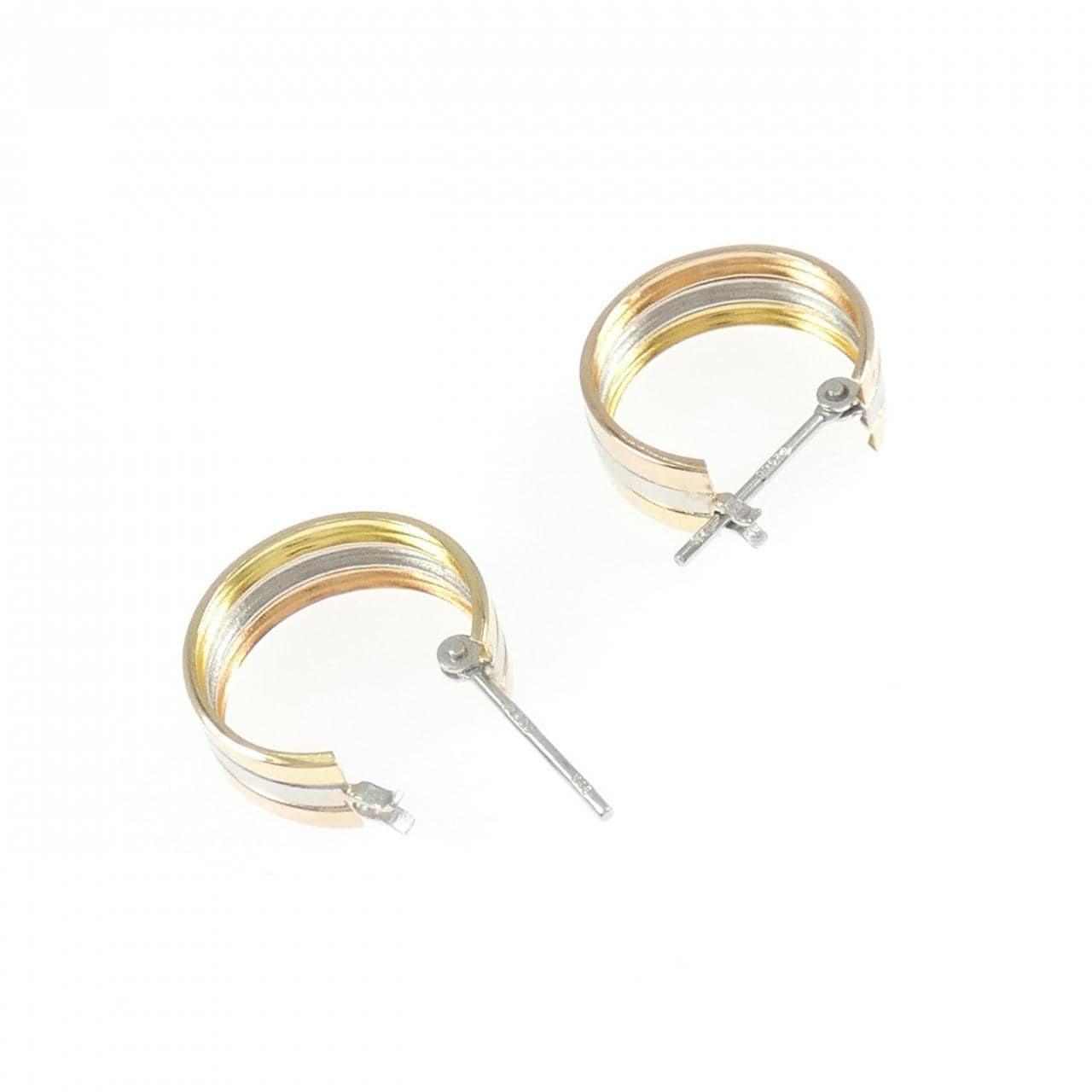 【新品】K18YG/K18PG/PT900 圈形耳环