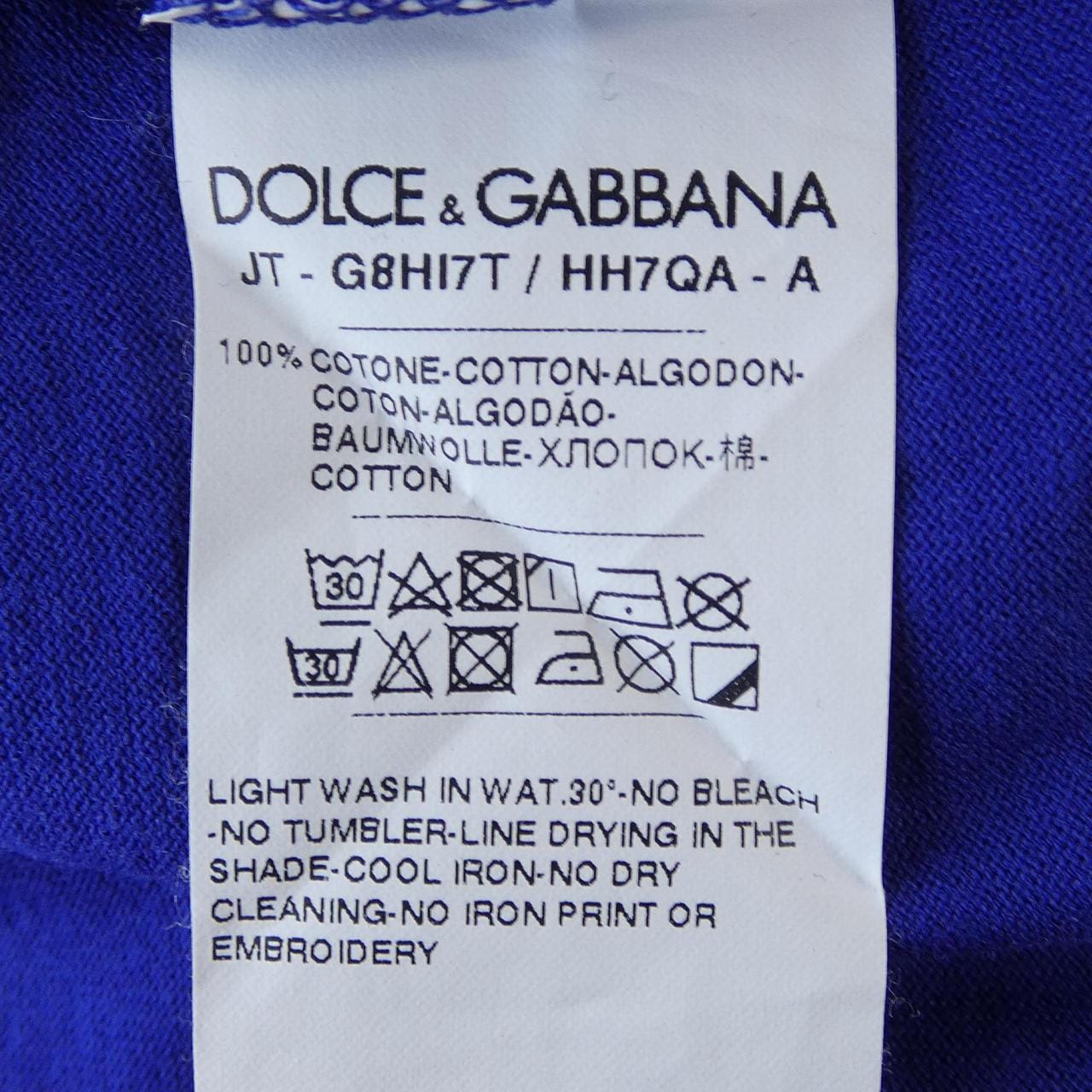 ドルチェアンドガッバーナ DOLCE&GABBANA G8HI7T/HH7QA Tシャツ